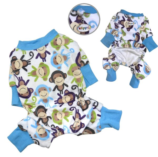 Ultra Soft Plush Minky Monkey Pajamas Online Hot Sale