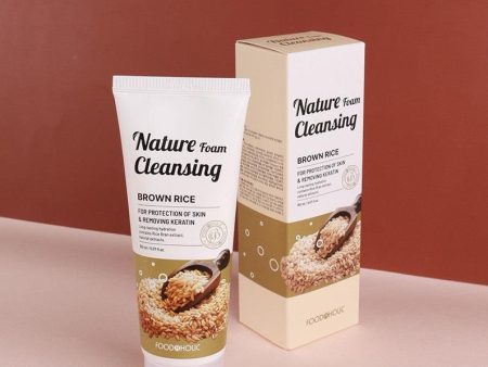 FOOD A HOLIC Nature Foam Cleansing Brown Rice 150ml Online now