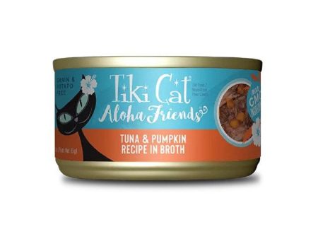 Aloha Friends Tuna, Shrimp And Pumpkin Recipe In Broth Cat Can on Sale