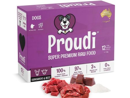 Frozen Kangaroo & Beef Raw Dog Food For Cheap