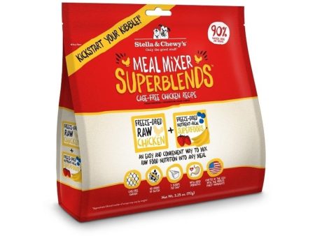 SuperBlends Freeze Dried Cage Free Chicken Dog Meal Mixers Sale