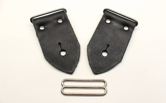 Make Your Own Guitar Strap From Our Build Kit - 2 Inch Wide Black Leather For Your Acoustic or Electric Guitar, Bass Guitar or Mandolin For Cheap