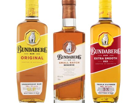 Bundaberg Rum Bundle (3 x 700mL) Online Sale