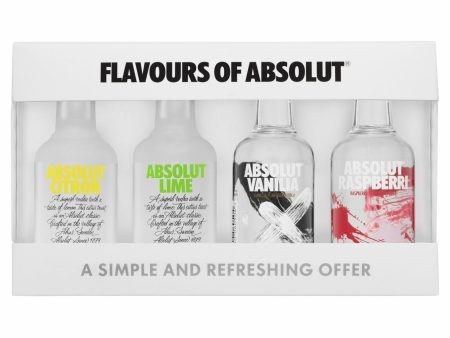 Absolut Vodka Flavours Miniatures Gift Pack (4 x 50ml) Online Hot Sale