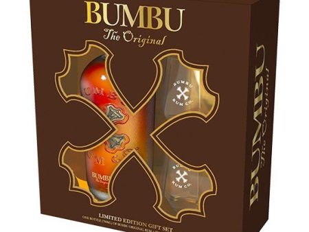 Bumbu The Original Rum Gift Pack with Glasses (700mL) on Sale