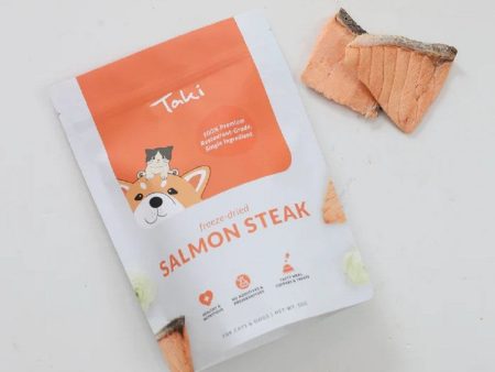 Freeze Dried Salmon Steak Treats for Dogs and Cats Sale