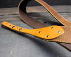 Two Tone Brown Leather Banjo Strap Online Sale