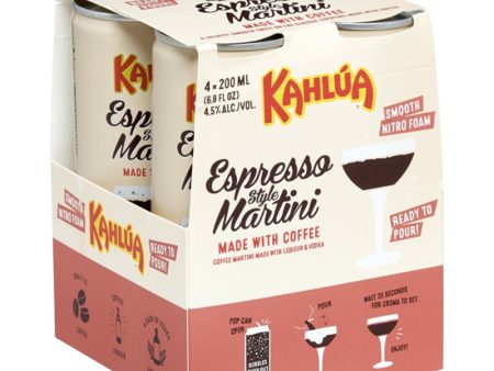 Kahlua Espresso Martini Cans (Case of 24) 200mL For Sale