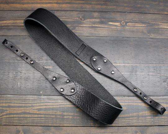 Black Leather Banjo Strap For Cheap