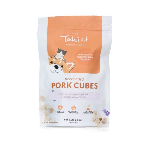 Freeze Dried Pork Cubes Treats for Dogs and Cats Fashion