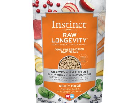 Raw Longevity Freeze Dried Raw Meals - Beef & Cod Dog Food Online now