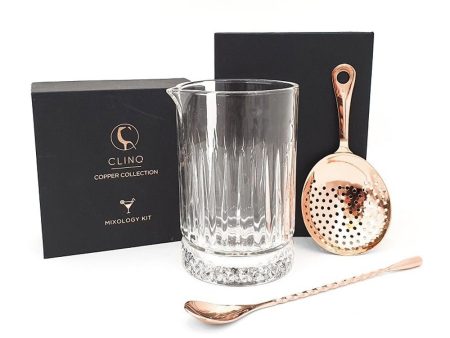 Copper & Glass Mixology Set Sale