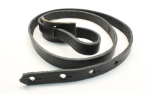 F Style Mandolin Strap Made With Black Leather on Sale