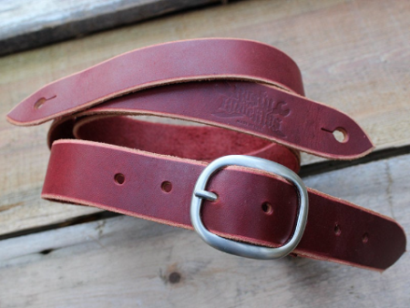 Ox Blood Skinny Leather Guitar Strap Online Hot Sale