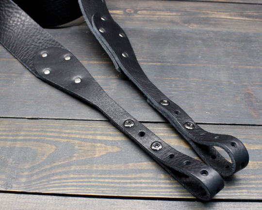 Black Leather Banjo Strap For Cheap