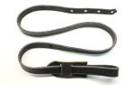 F Style Mandolin Strap Made With Black Leather on Sale