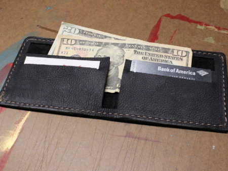 Men s Black Leather Wallet| Billfold and Bi-fold on Sale